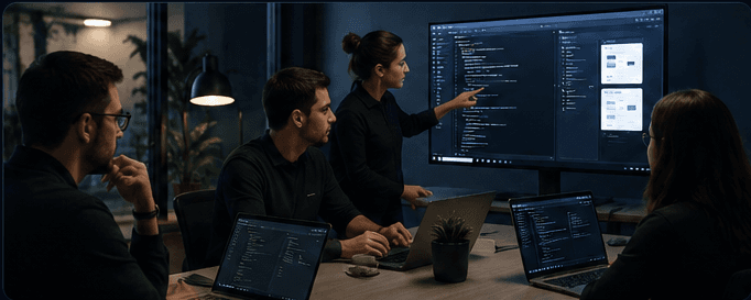 Construimos software que impacta negocio, no solo codigo.